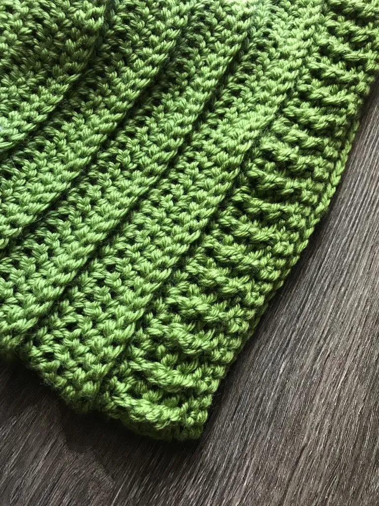 Ribbed crochet hat pattern