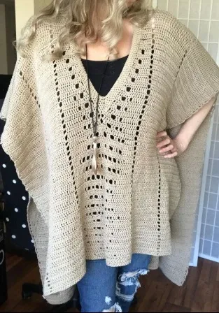 crochet poncho pattern