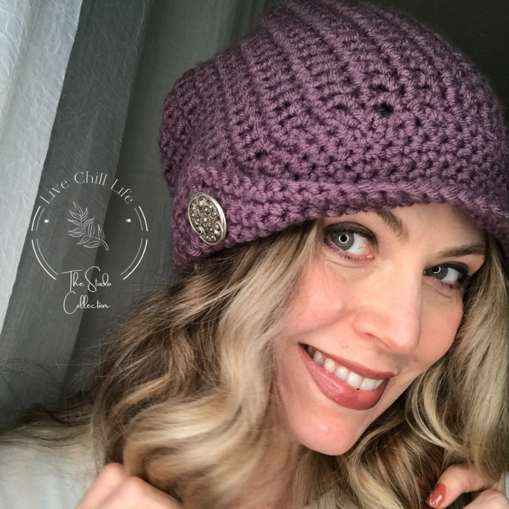 crochet hat with brim pattern