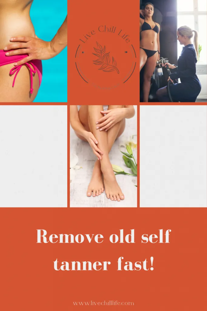 Remove self tanner fast and easy, best way to remove old self tanner
