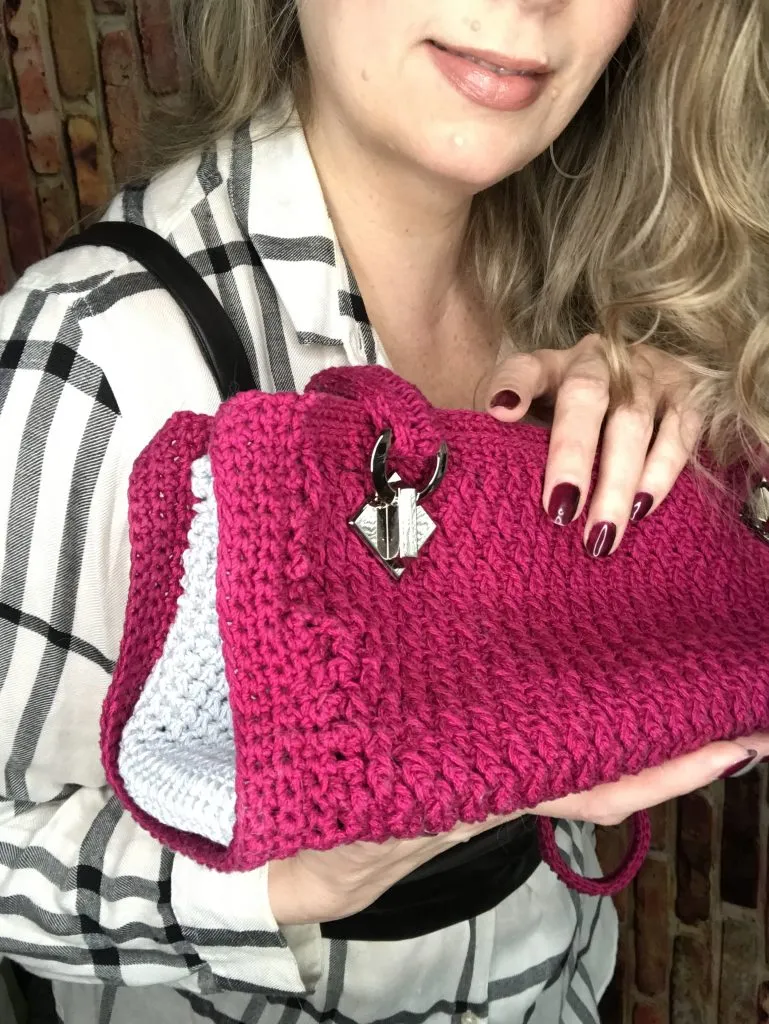 crochet designer handbag