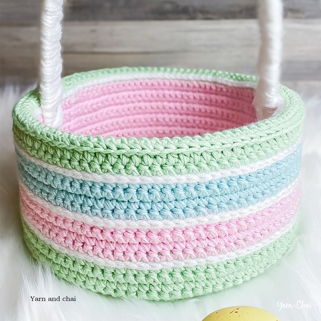 crochet easter basket