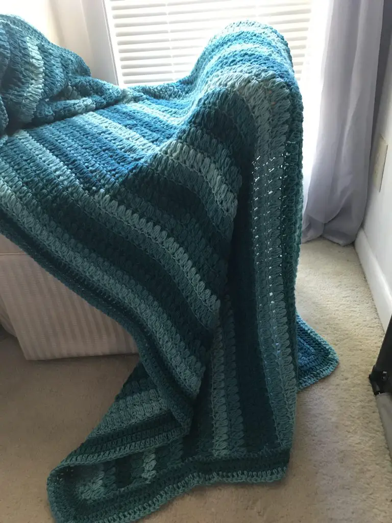 cluster stitch blanket pattern