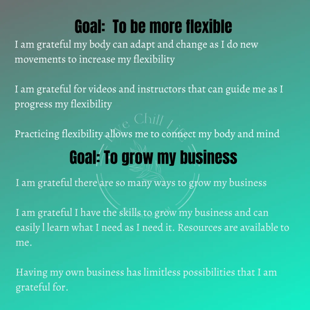 gratitude and goals
