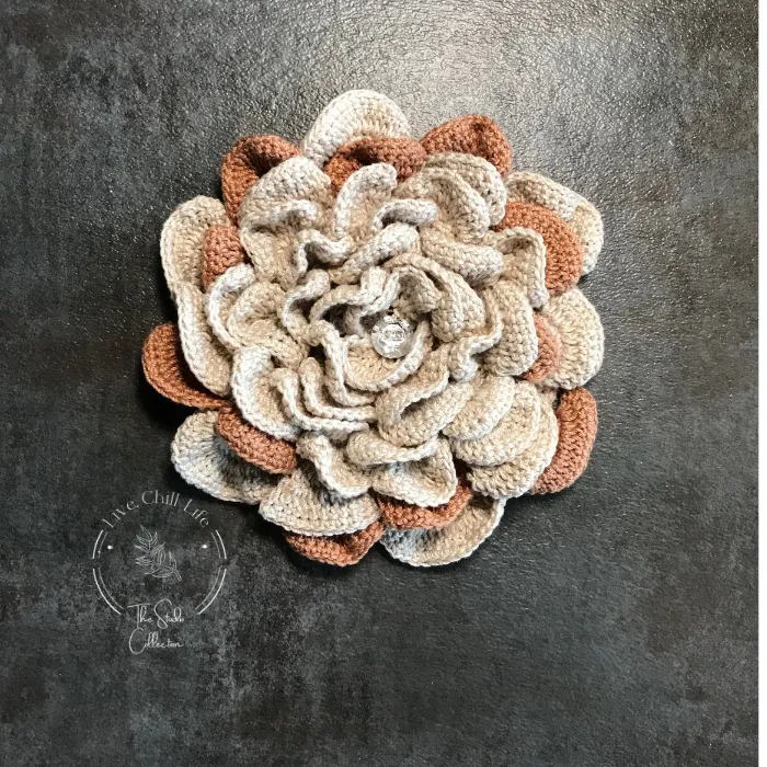 Crochet flower free pattern