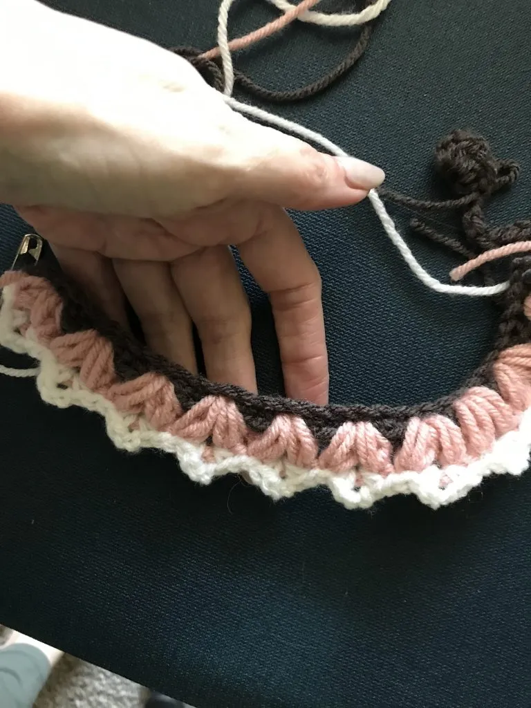 crochet pet collar
