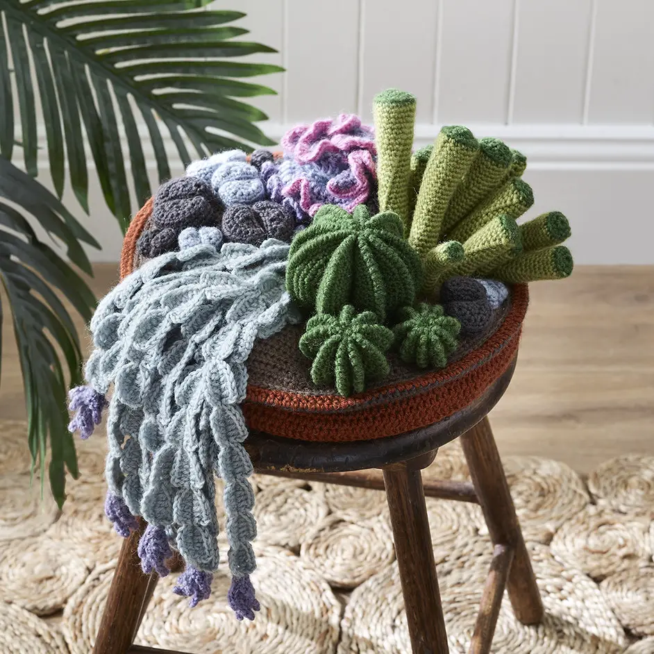 crochet succulents