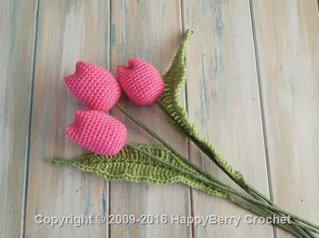 free crochet tulip pattern