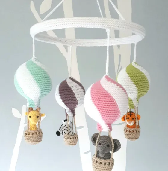 crochet baby mobile