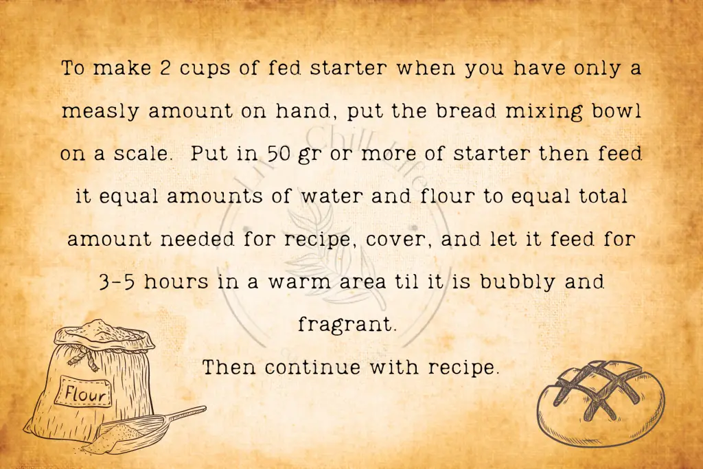 Making sourdough starter