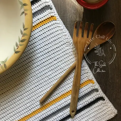 crochet kitchen towel pattern