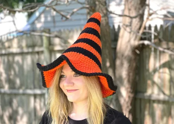 crochet witch hat pattern