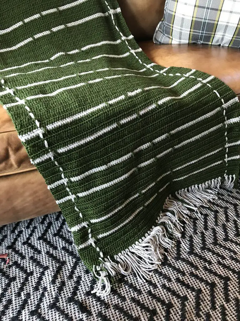 Crochet blanket wrap