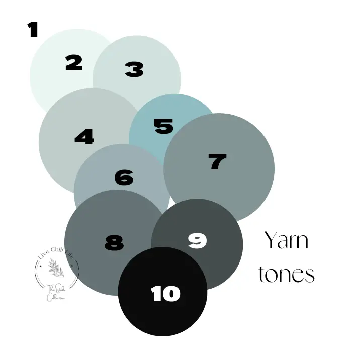 Yarn color chart