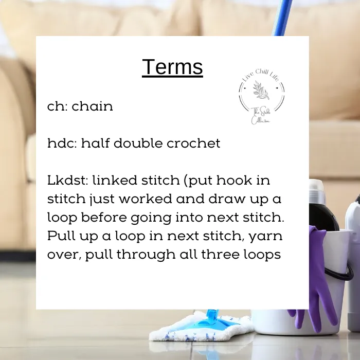 Crochet pattern terms