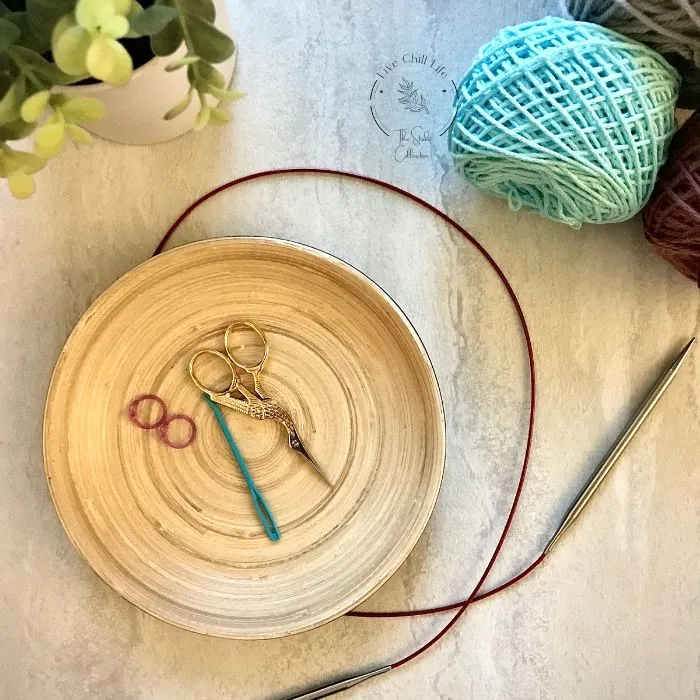 Using a tapestry needle
