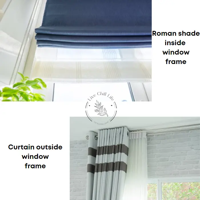 Roman shade vs . curtain