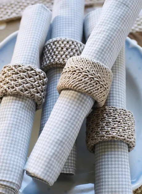 crochet napkin rings