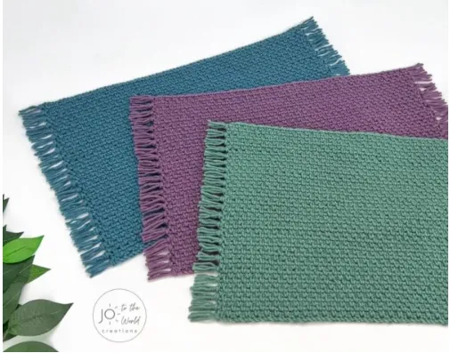 easy crochet placemat pattern