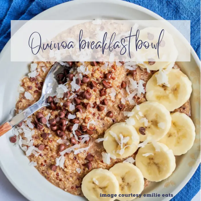 quinoa breakfast bowl