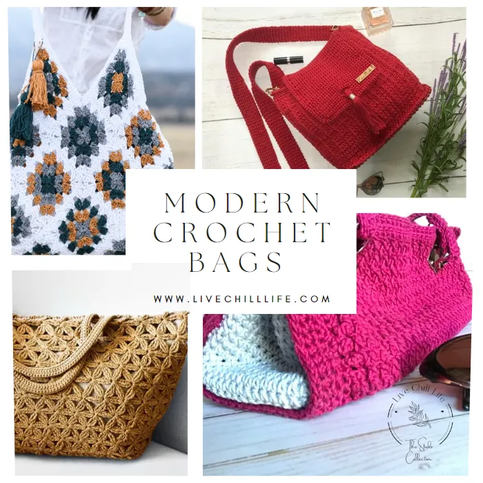 designer inspired modern crochet bags