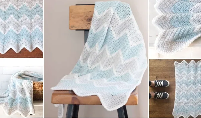 chevron crochet blanket pattern