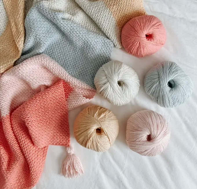 Summer and spring crochet blanket