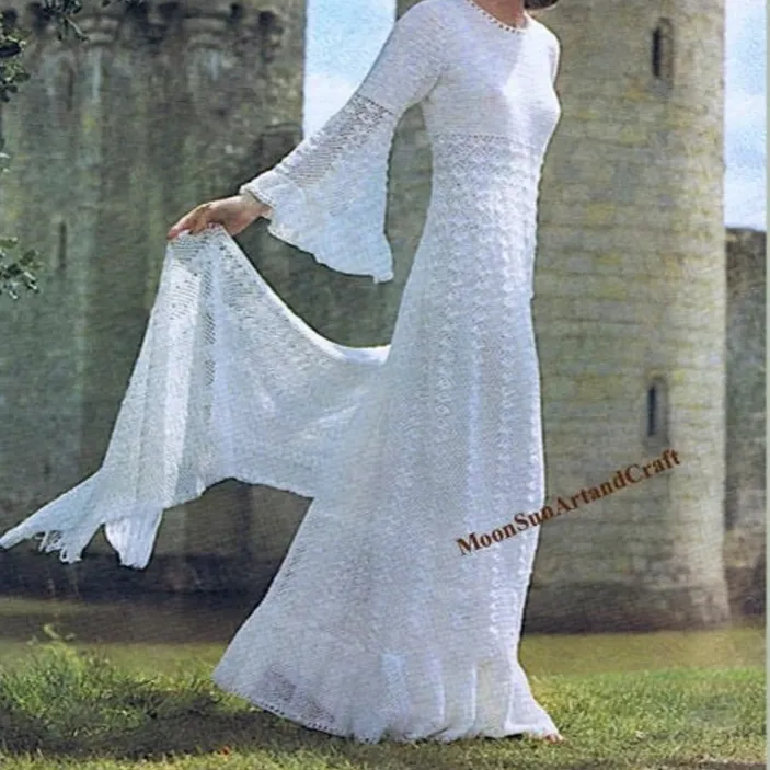 Fantasy period crochet bridal