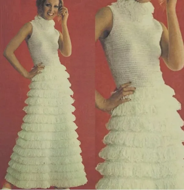 Vintage wedding dress pattern