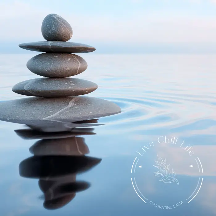 stacked stones on water