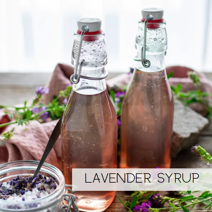 Lavender simple syrup