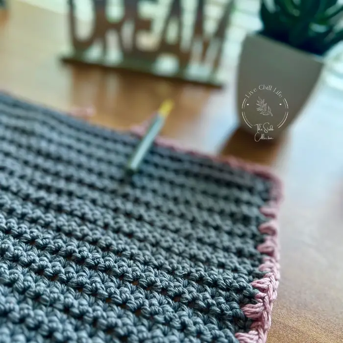 crochet pet bowl mat