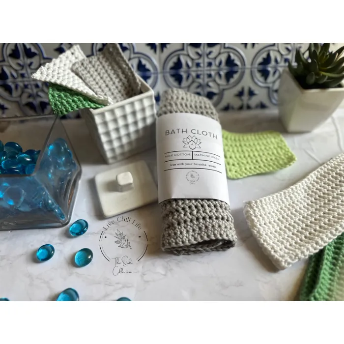 how to make a crochet spa set
