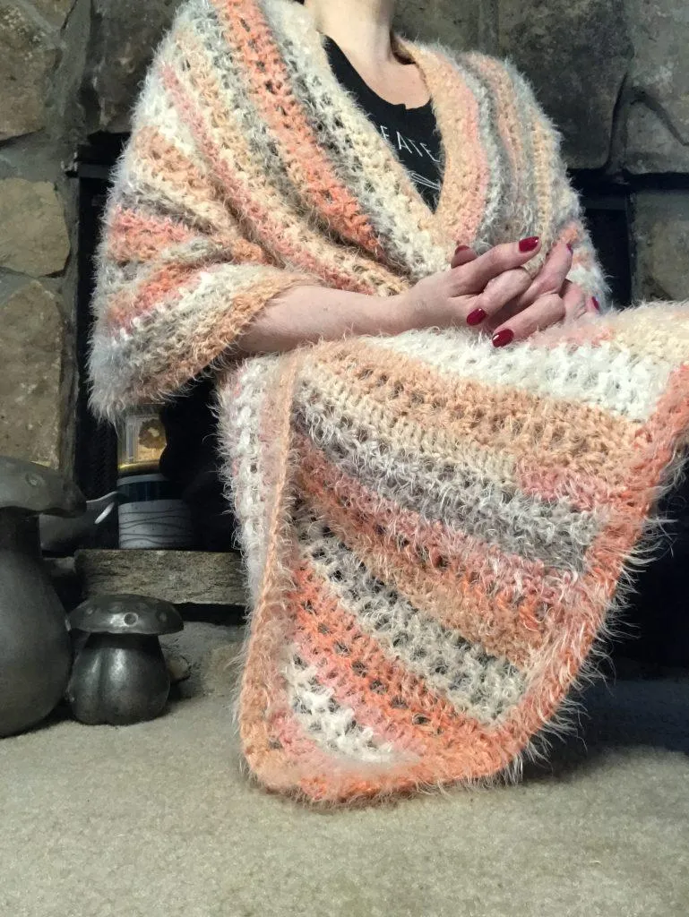 crochet blanket wrap free pattern