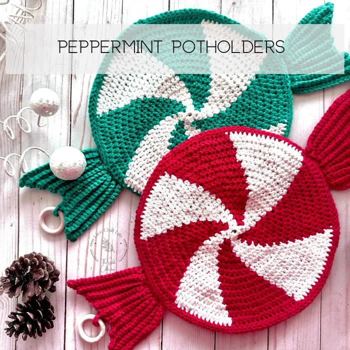 crochet christmas potholder pattern