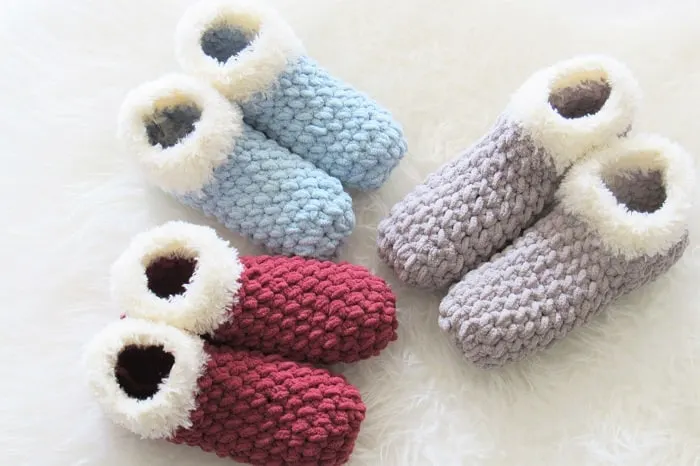 crochet slippers free pattern