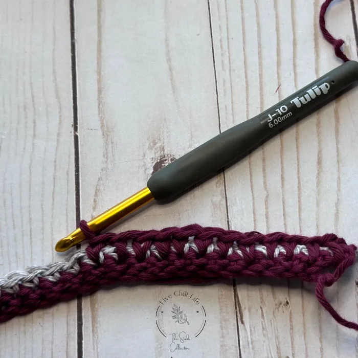 two color crochet stitch