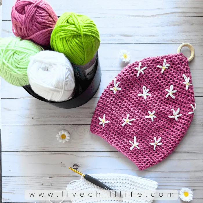 Free crochet potholder pattern for easter