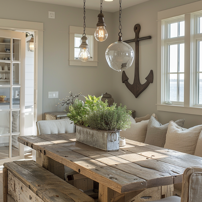Farmhouse coastal decor