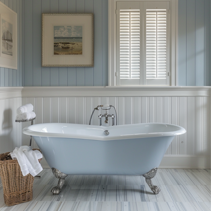 Wainscoating bathroom