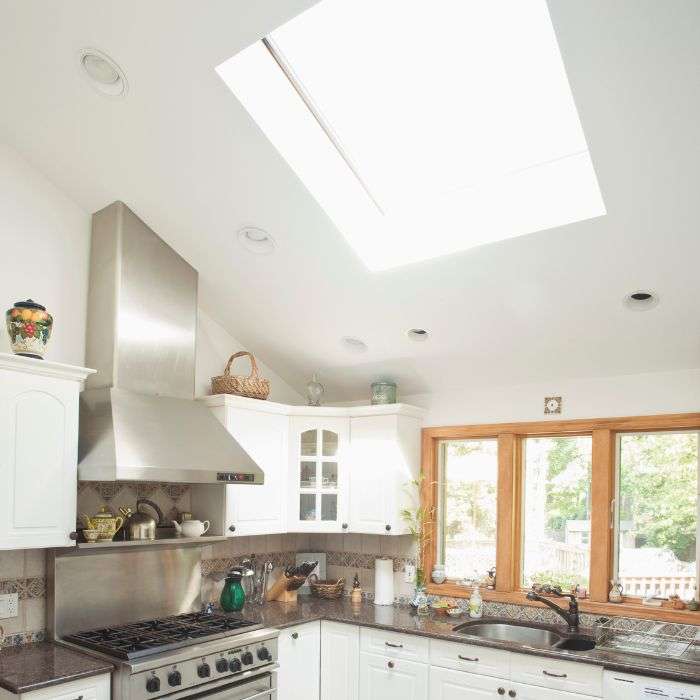 Skylight in kitchen
