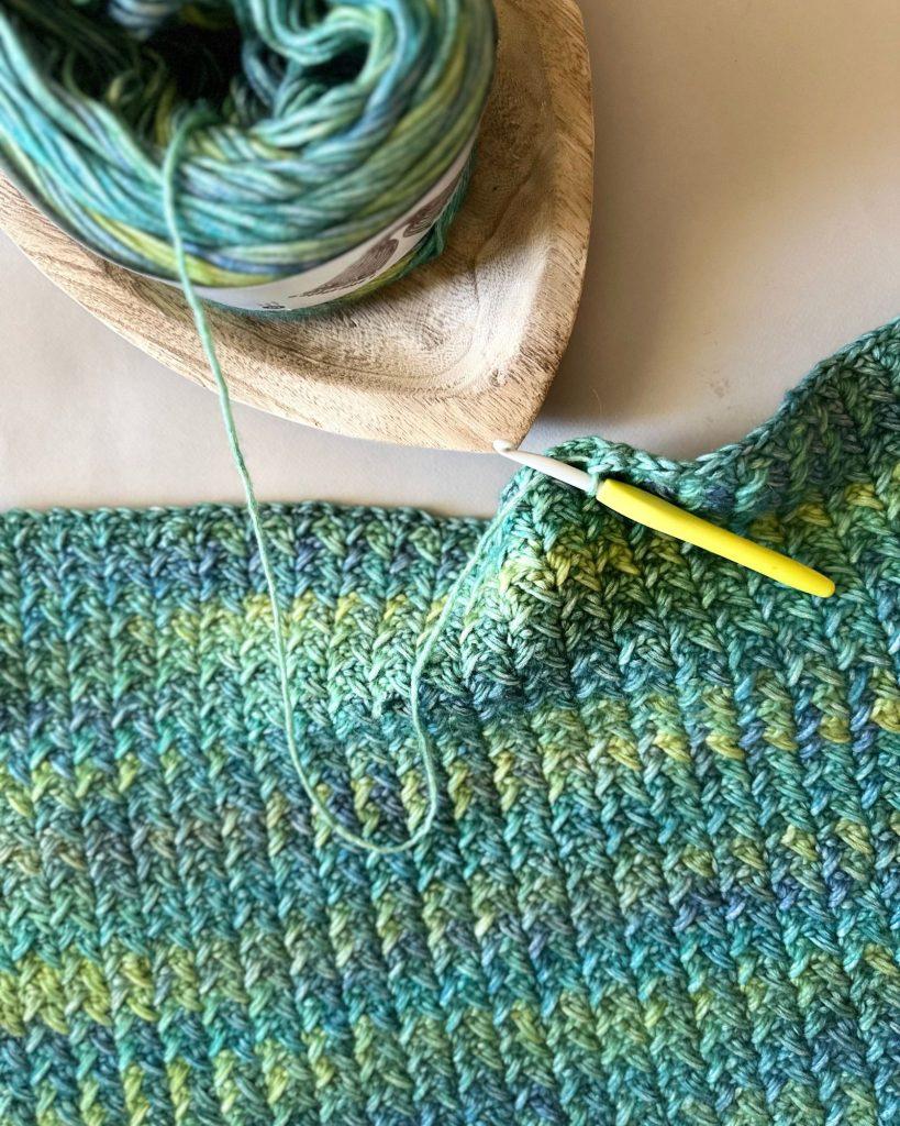 crochet cluster stitch blanket