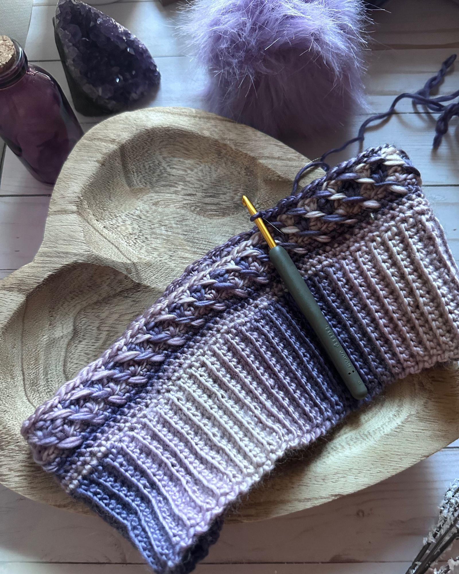 Violet Vibes Crochet Hat Pattern - Live Chill Life
